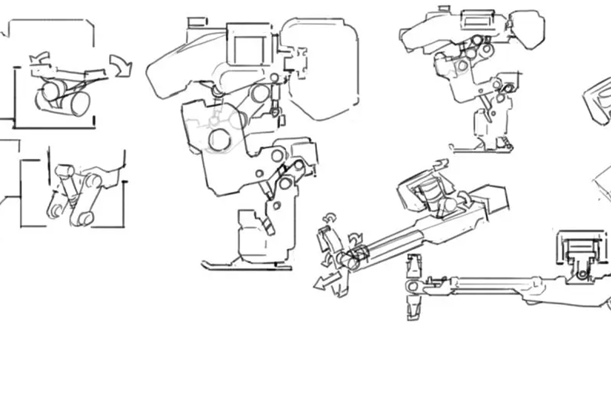 Exemplo da aula de Design de Mecha da Artwod