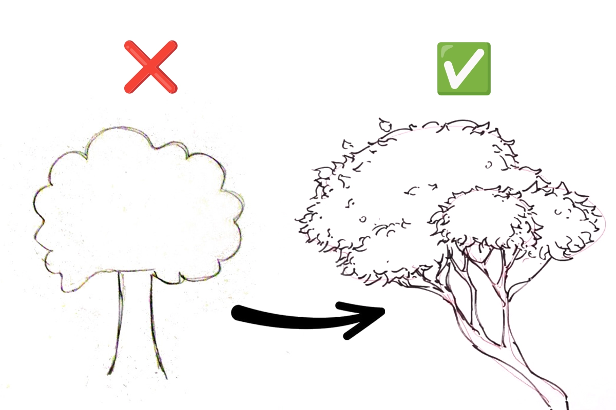 Como Desenhar Árvores Realistas em 3 Simples Passos