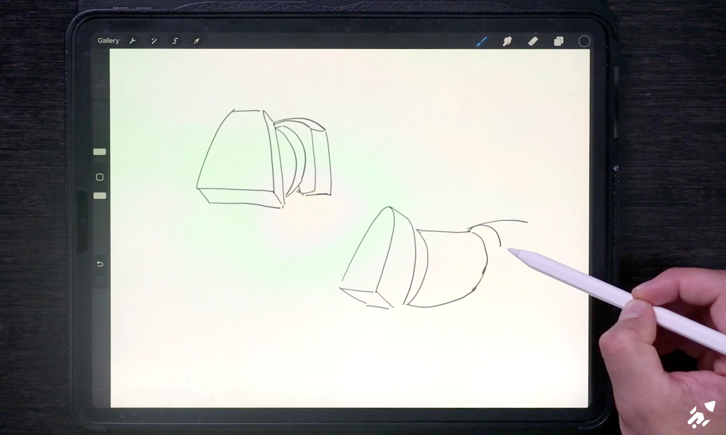 O tronco de um cavalo pode ser dividido em formas simples