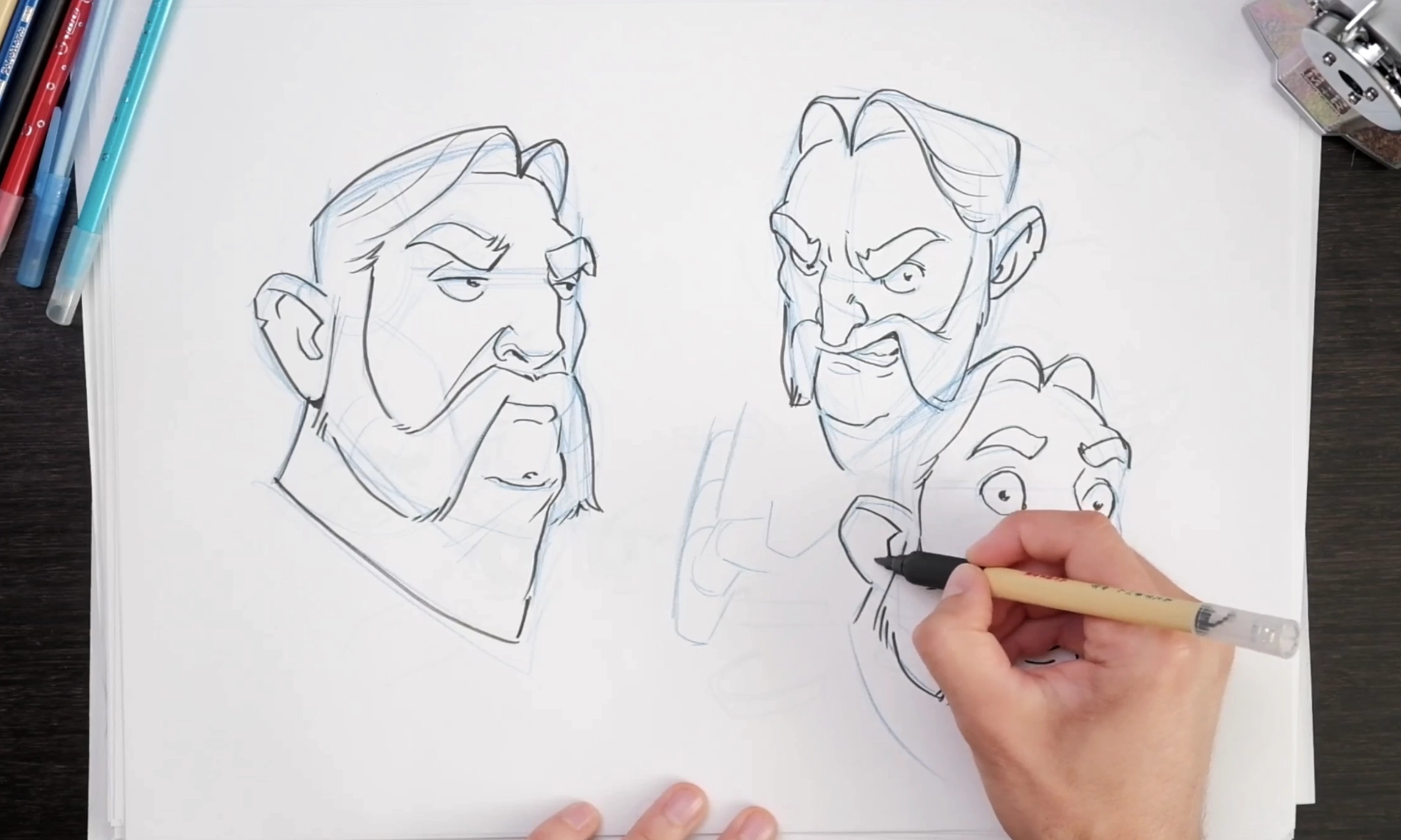 Desenhando Retratos de Imaginação para Artistas Iniciantes